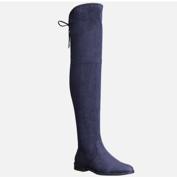 Marc Fisher OTK Boots Blue NIB - Picture 3 of 10